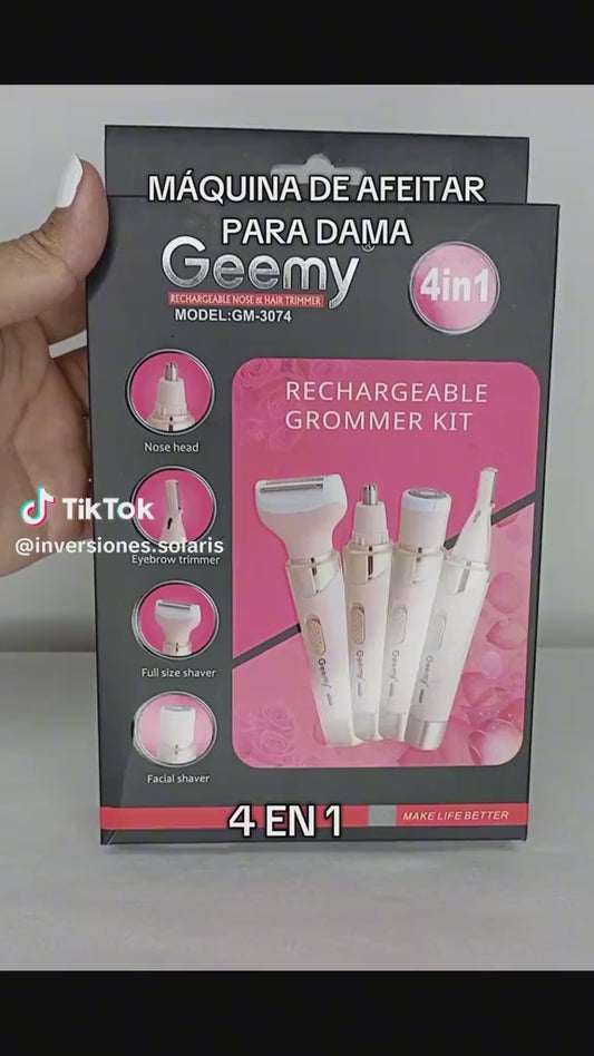 MAQUINA FENEMINA DEPILADORA 4 EN 1